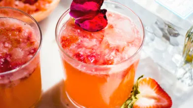Strawberry Ginger Paloma, Altos Tequila