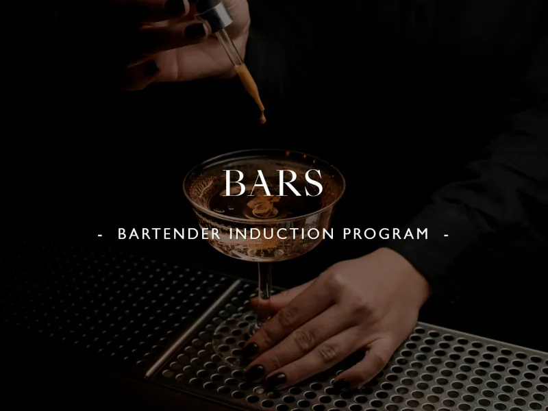 Bartender Induction Programs - bars