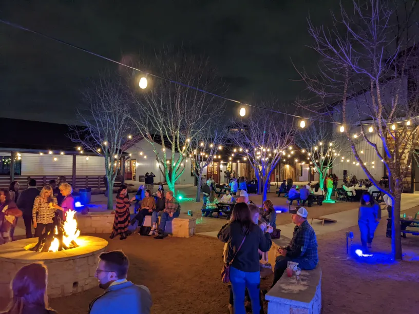 Guests and Courtyard.